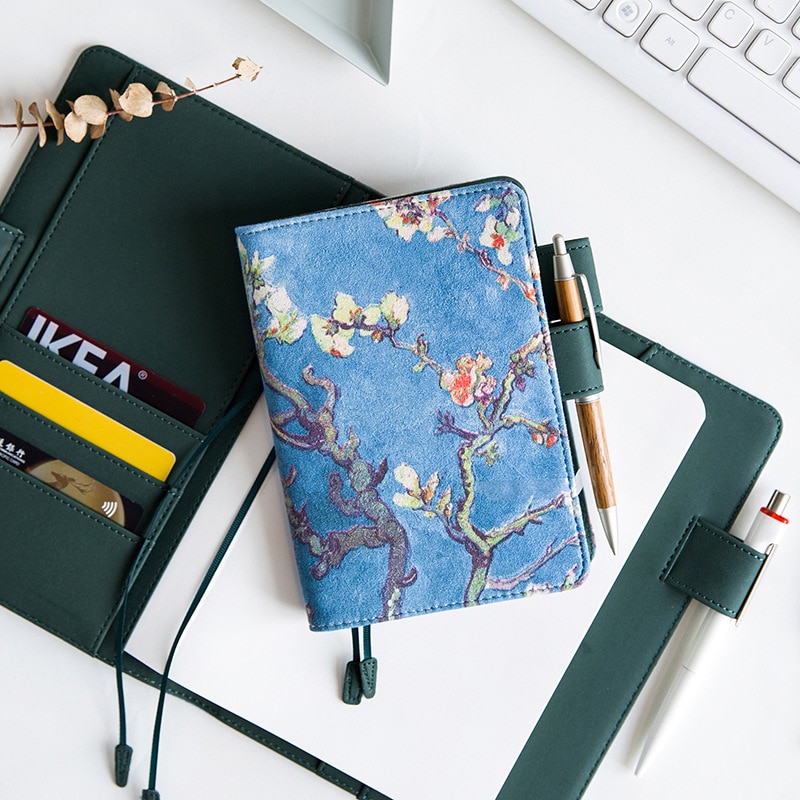 Cubierta Retro de Van Gogh para Hobonichis, cuaderno de diario A5 A6 estándar, suministros de papelería, Bloc de notas de Plan Escolar Kawaii