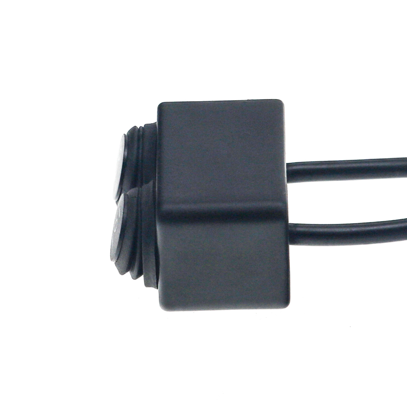 MotoLovee Motorcycle Switches Connector Handlebar Switches On/off Button Connector Push Dual Button Waterproof Switch Motorbike