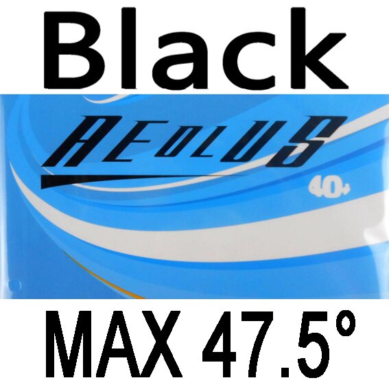 Palio Aeolus Pips-in Table Tennis Rubber with Sponge: Black MAX H47.5