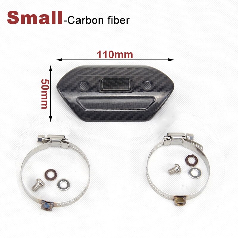Silenciador de Escape para motocicleta Protector de fibra de carbono, cubierta de protección térmica, cubierta antiincrustante para z900 Pit Bike Vintage