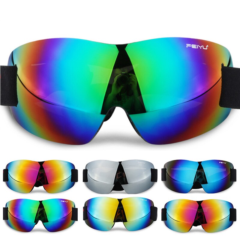 Professionele Unisex Anti-Fog Skibril UV400 Bescherming Winddicht Spiegel Lens Sneeuw Schaatsen Bril Snowboard Eyewears