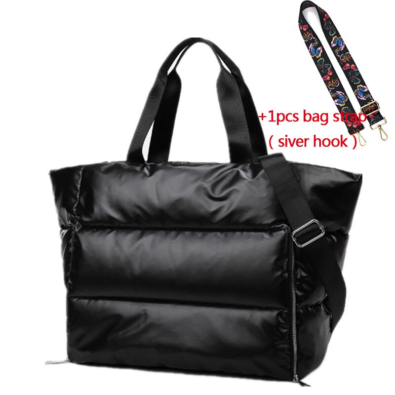 Bolso impermeable para mujer, bolsos de ejercicio con tirante de hombro, uso compatible en gimnasio, yoga deportiva y viaje, bolsa de ,: black 01