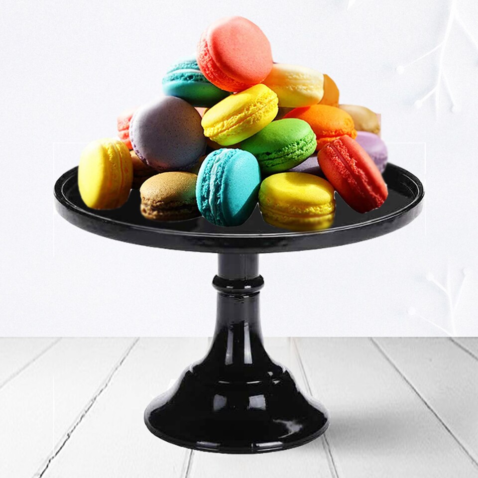 Transhome kakestativ 8/10 tommers metall bryllupsrekvisitter høyt kakebrett dessertstativ til bryllupsbursdagsfest bryllupsstativ for kake