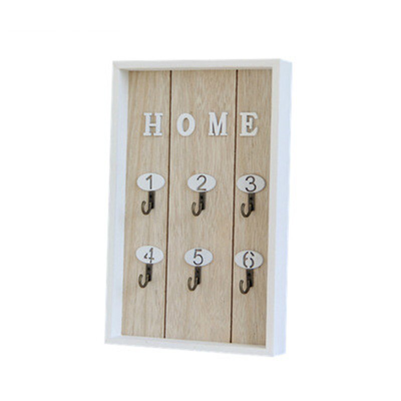 Cajas de madera de estilo nórdico para colgar llaves en la pared artículos diversos estante para organización de la sala de estar decoración de la pared del hogar: 4