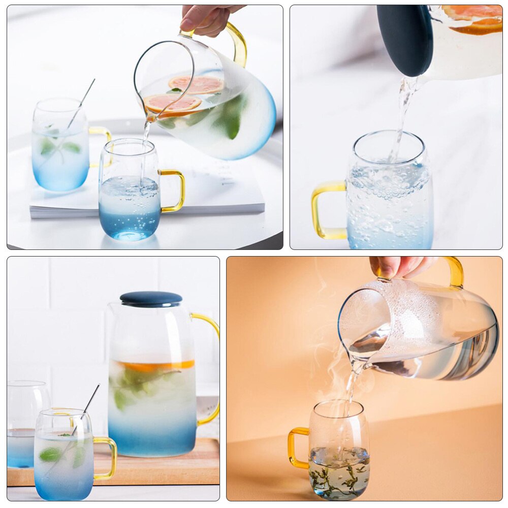 1 Pc Water Jug Water Pitcher Water Containers Glass Pitcher for Milk Cafe Home