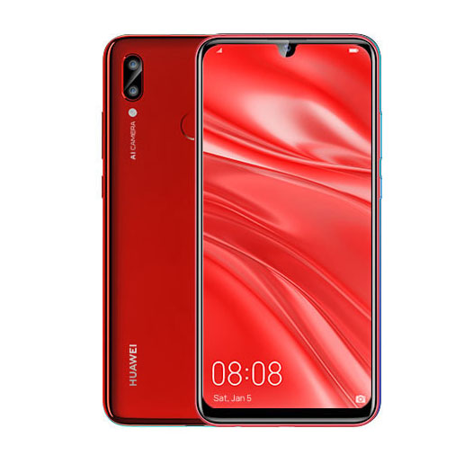 SIM Tray Holder SD Card Reader Slot Adapter for Huawei P smart P smart + 6.21": Coral Red