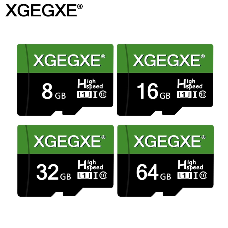 Xgegxe Geheugenkaart 64Gb 32Gb 16Gb Klasse 10 UHS-I U1 Tf Flash Card 8Gb voor Smartphone