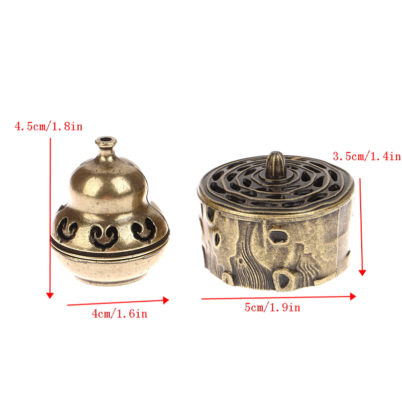 Quemador de incienso de flor de loto, soporte de Buda budista, Mini incensario de sándalo de latón, artesanía de Metal, decoración del hogar