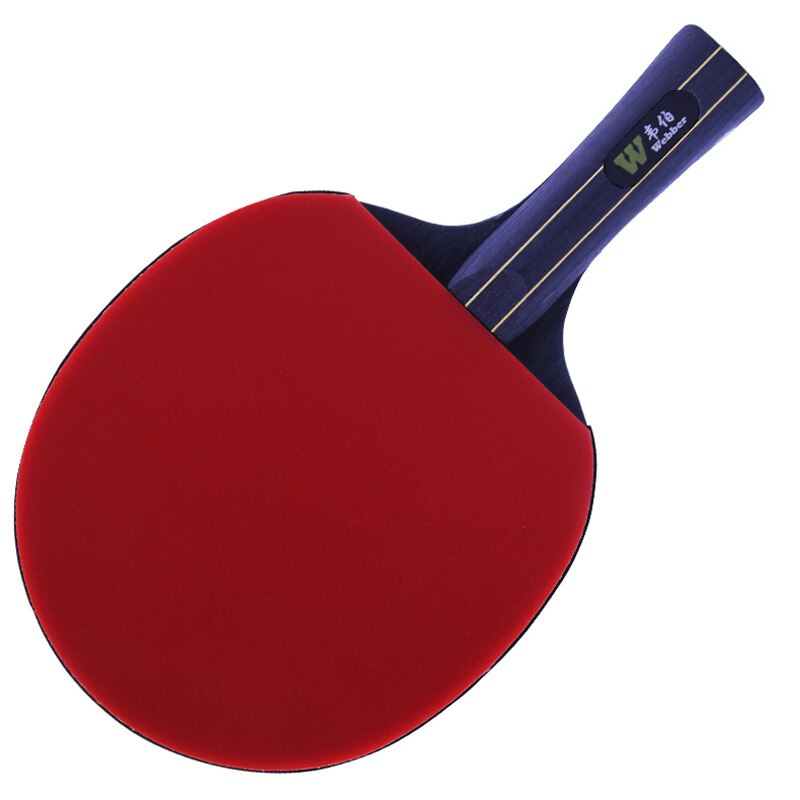 2 stk bordtennisracket kviser i langt kort håndtak nybegynner ping pong racketer trening bordtennis gummi med pose 3 baller