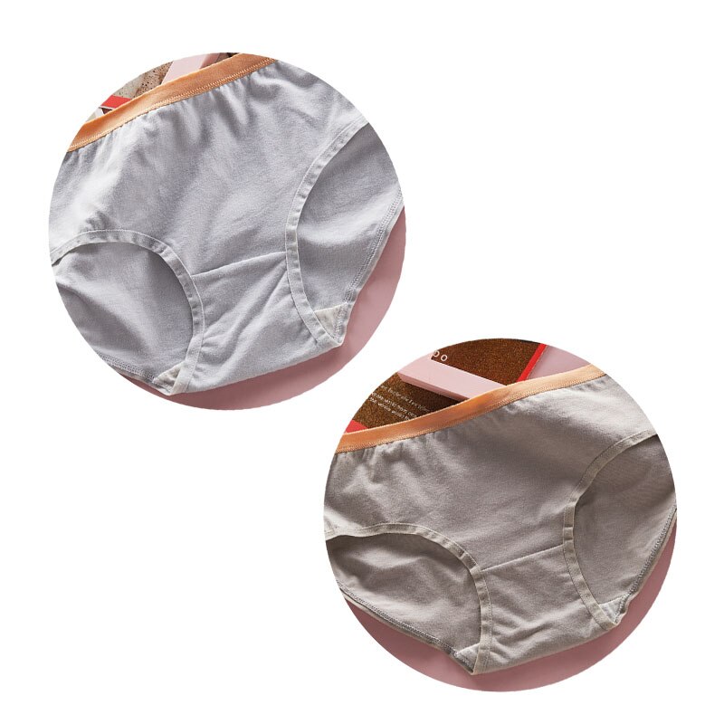 Cuecas da menina de quatro estações simples cintura média roupa interior algodão virilha antibacteriano cor sólida roupas crianças calcinha: XNT021-5