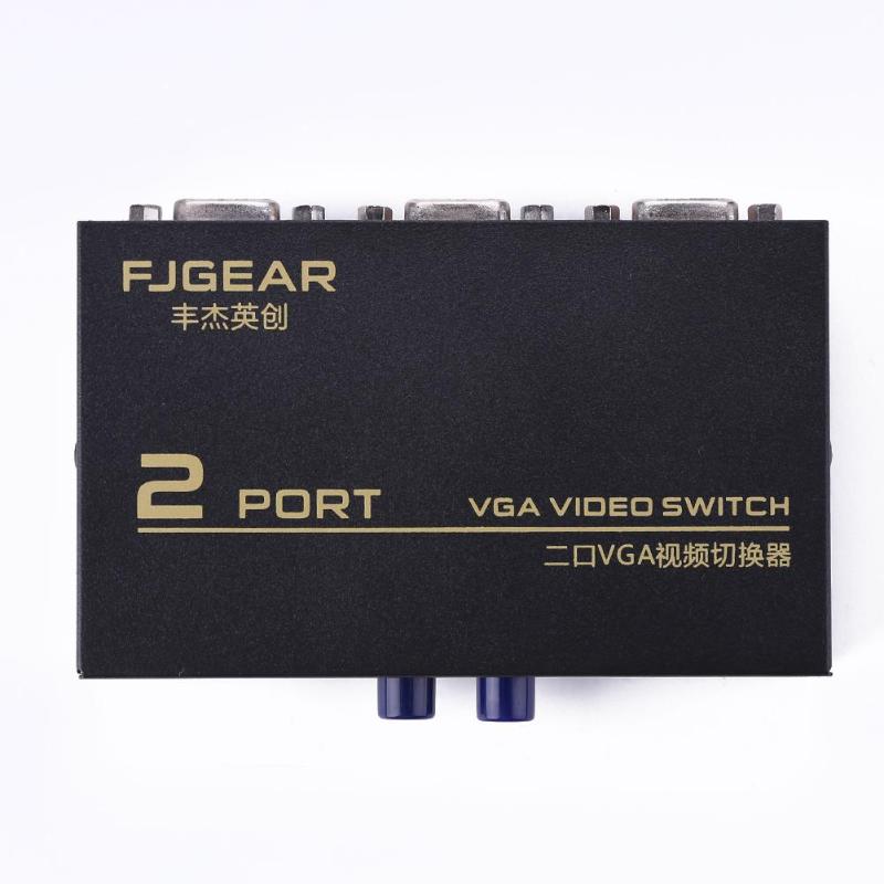 2 Poort Vga Video Switch Box 1 Input 2 Output/2 Input Naar 1 Uitgang Vga Splitter Video converter Adapter Doos 1600X1280 150Hz