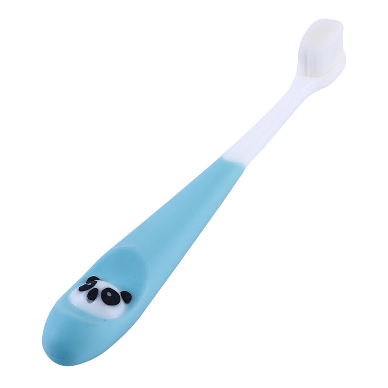 Kinderen Zachte Haar Tandenborstel Baby Leuke Cartoon Zachte Kleine Hoofd Harige Tandenborstel 1-6 Jaar Oud: blue 1