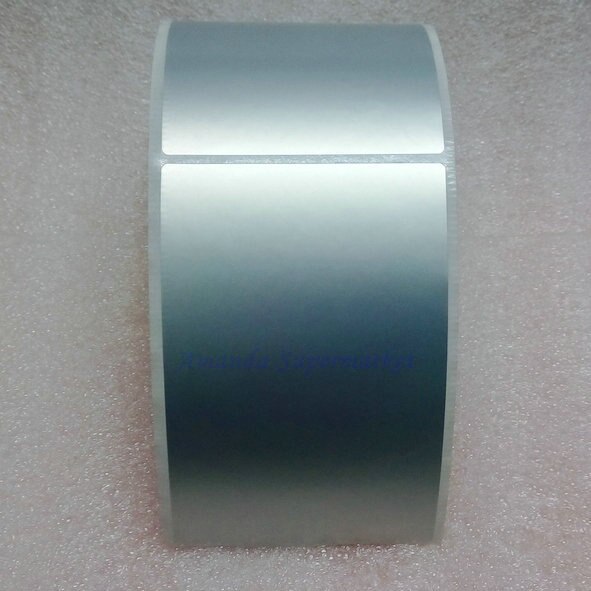 Étiquette autocollante argent mat en PET, 75x100mm, 250 pièces, 3x4 pouces, résistant à l'eau, à la déchirure et à l'huile