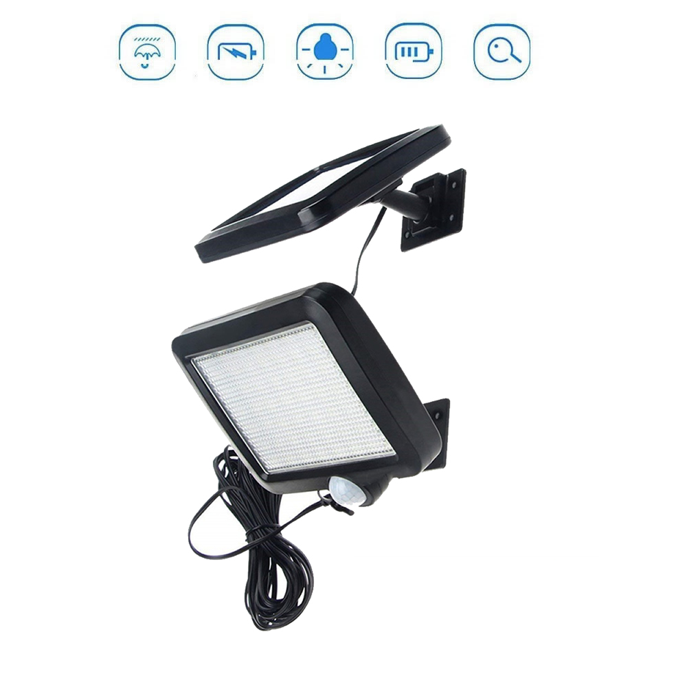 56/30 led Separable LED Solar Light Solar Panel Power PIR Motion Sensor LED Garden Light Outdoor Pathway Sense Solar Lamp Wall L