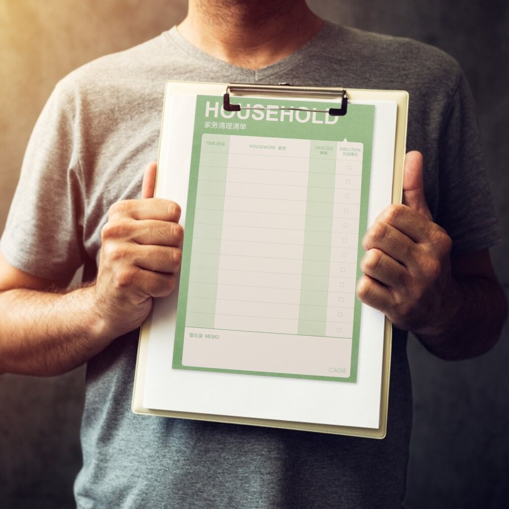 2 uds diario para hacer lista cuaderno de planificadores práctica Bloc de notas lista de compras