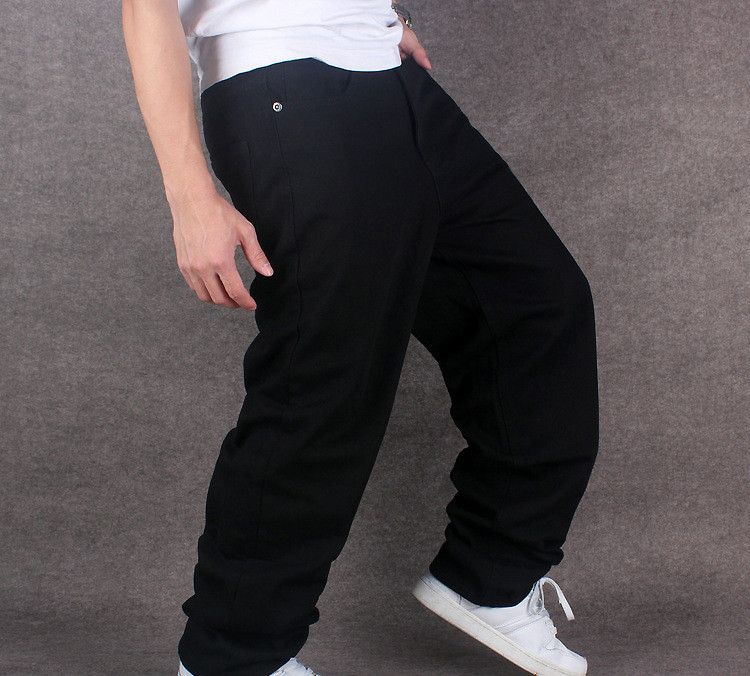 Men Wide Leg Denim Pants Hip Hop black Casual jean trousers Baggy jeans for Rapper Skateboard Relaxed Jeans joggers 71805