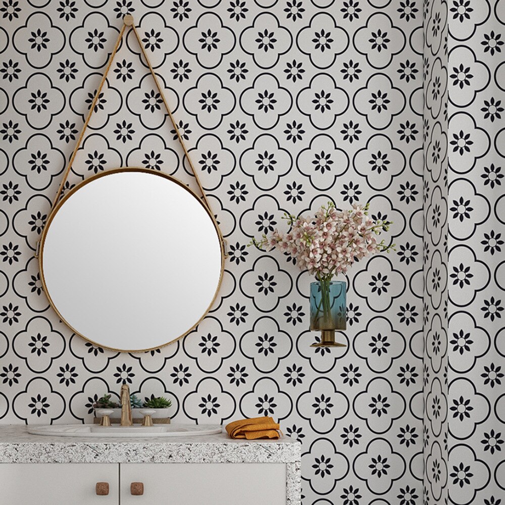 10 stuks behang muurstickers badkamer keuken antislip vloertegels waterdichte stickers achtergrond muurdecoratie muurstickers: A