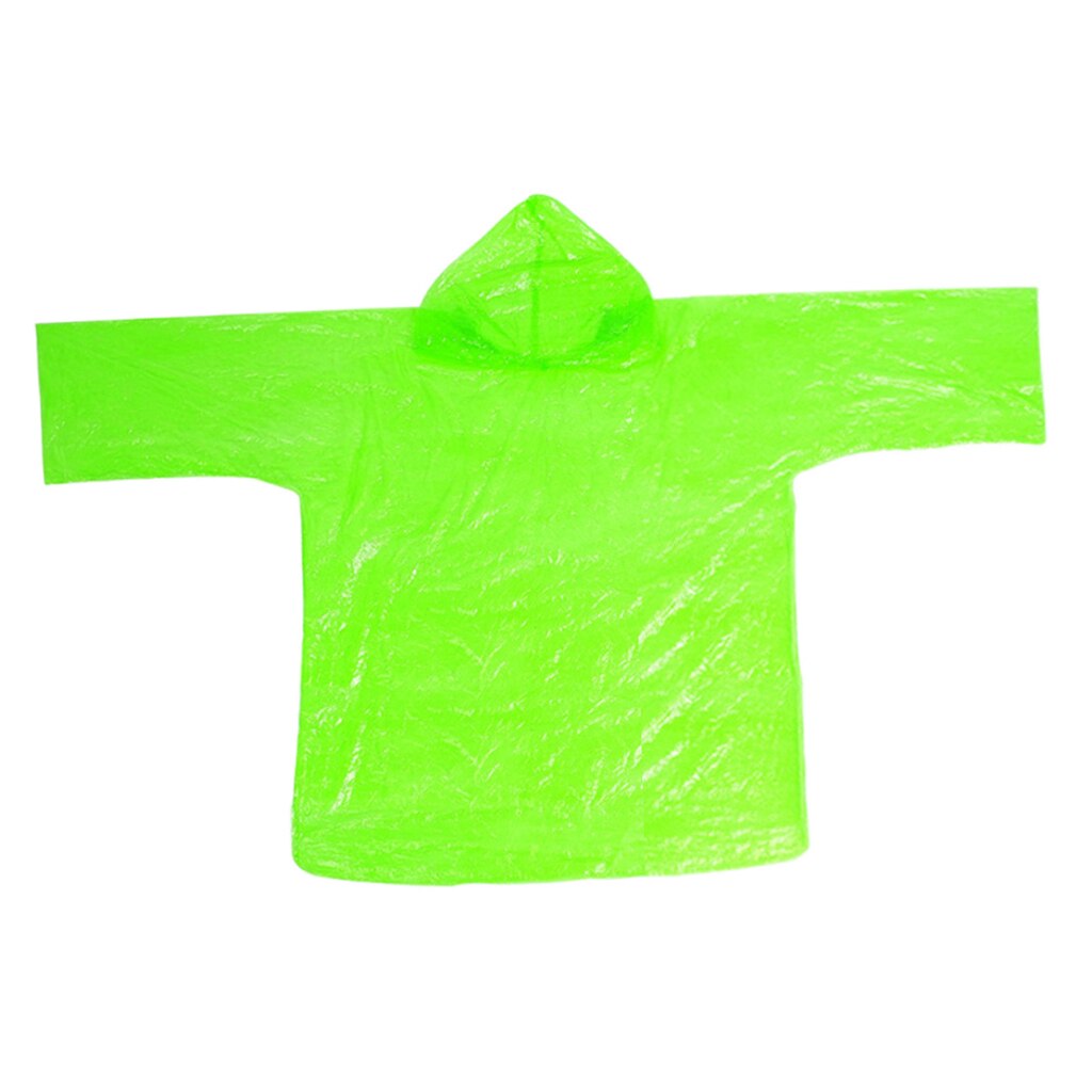Emergency Raincoat Hooded Rain Cover Rain Ponchos with Hood with Storage Bag