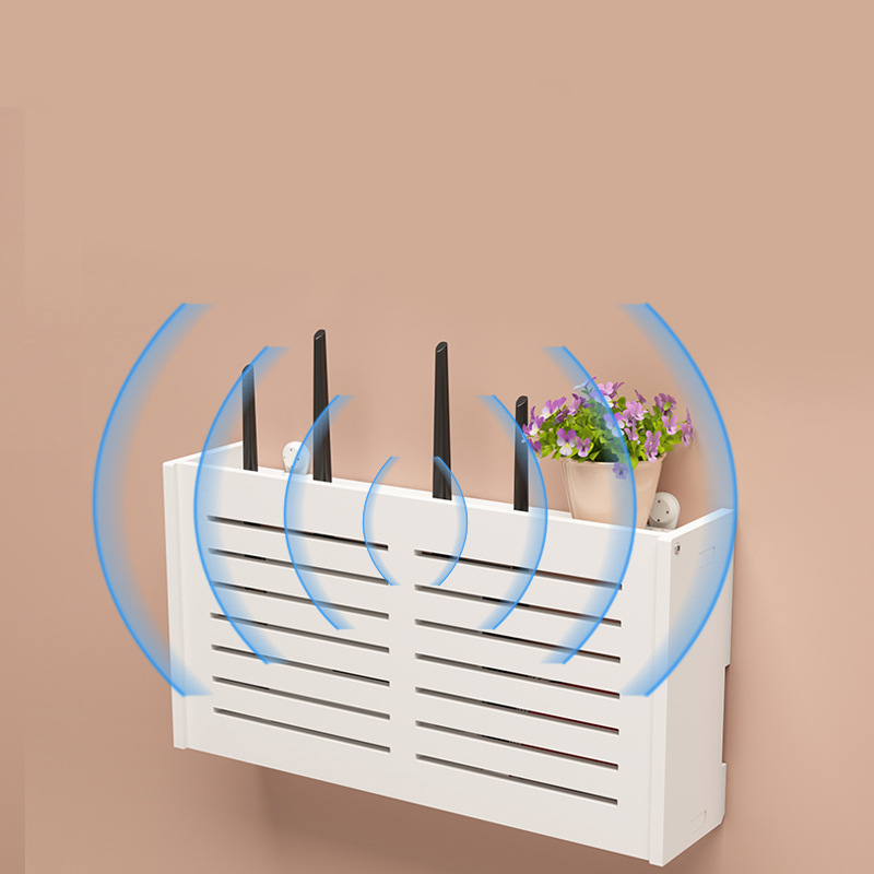 routeur Wifi sans fil boîte de rangement prise de salon Wifi décoration murale décodeur TV support câble organisateur d'alimentation
