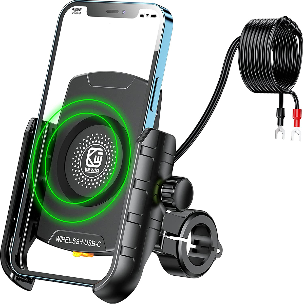 Fahrrad Telefon Halfter Drahtlose Ladegerät QC 3,0 Schnelle Ladung Fahrrad praktisch Halfter Lenker Halterung Ständer GPS Motorrad Halterung
