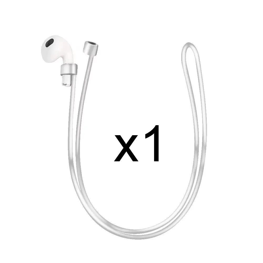 Anti-verloren Silikon Kopfhörer Seil Kabel Für AirPods 1 2 3 Profi Drahtlose Bluetooth Kopfhörer Nacken Gurt Kabel Kopfhörer kabel Halfter: 2XS / Braun