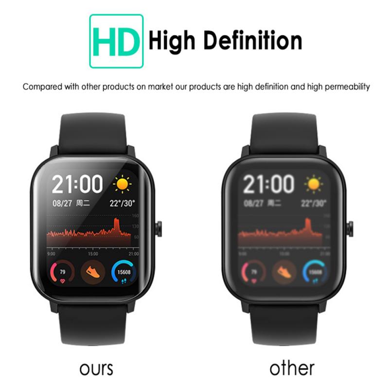3Pcs Beschermende Volledige Film Screen Protector Volledige Cover Clear Soft Tpu Film Voor Xiaomi Huami Amazfit Gts Smart Horloge accessoires