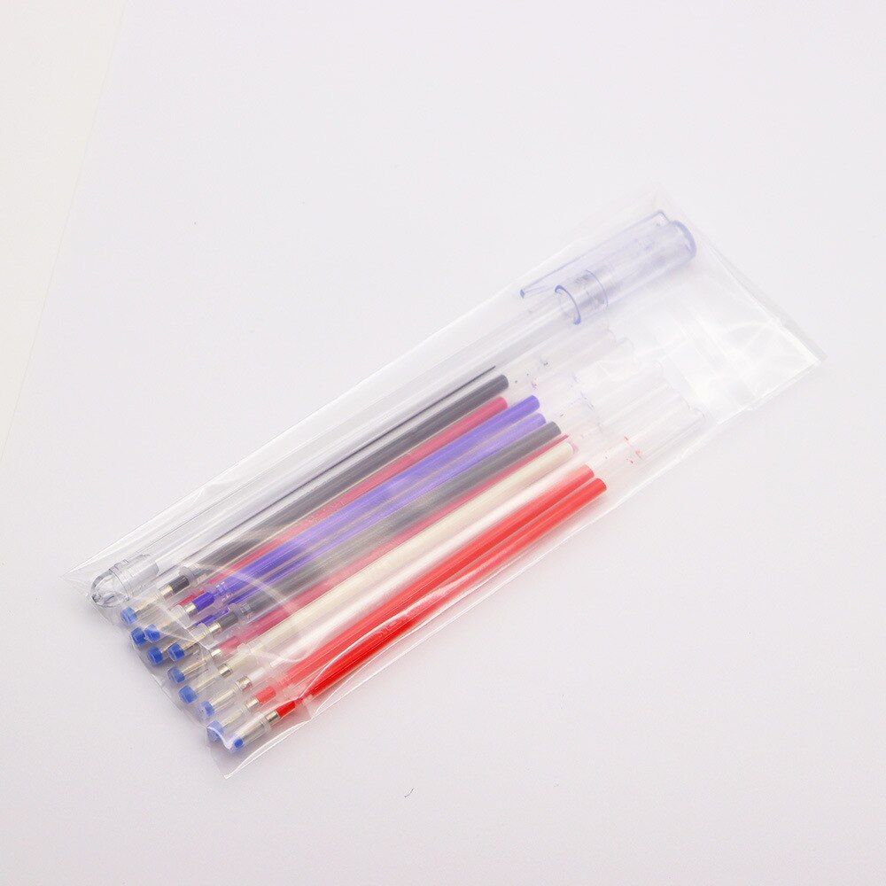 10Pcs/Set Heat Erasable Fabric Pens High Temperature Disappearing Fabric Marker Pen Line Marking DIY Craft Sewing Accessories: Color