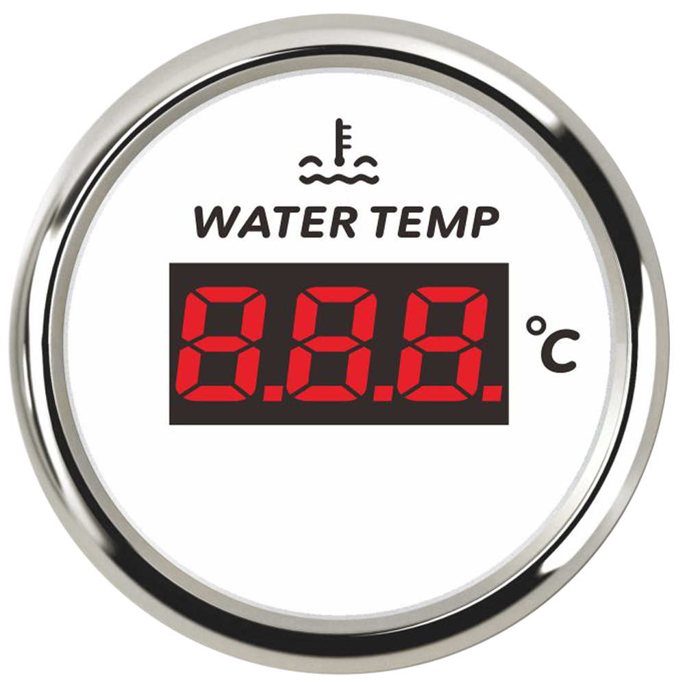 52mm Auto Wassertemperaturanzeige Auto Temperaturanzeige Wassertemperatur Digital Meter + Sensor für Auto LKW Marine Stiefel benutzerdefinierte: MULTI