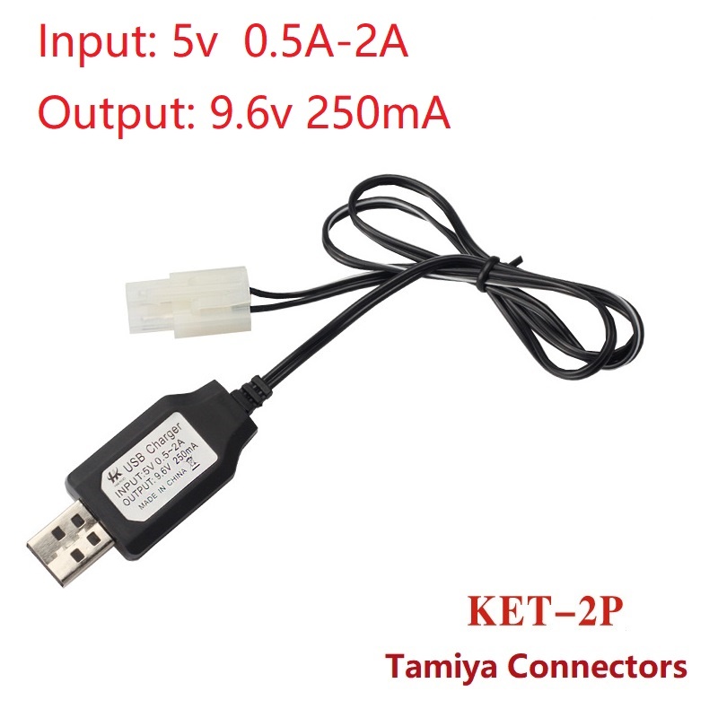 Chargeur 7.2v 9.6v pour batterie NiCd NiMH, entrée 100v-240v, sortie 7.2v 250ma avec prise Tamiya Kep-2p, prise 9.6v pour jouets RC: Bourgogne