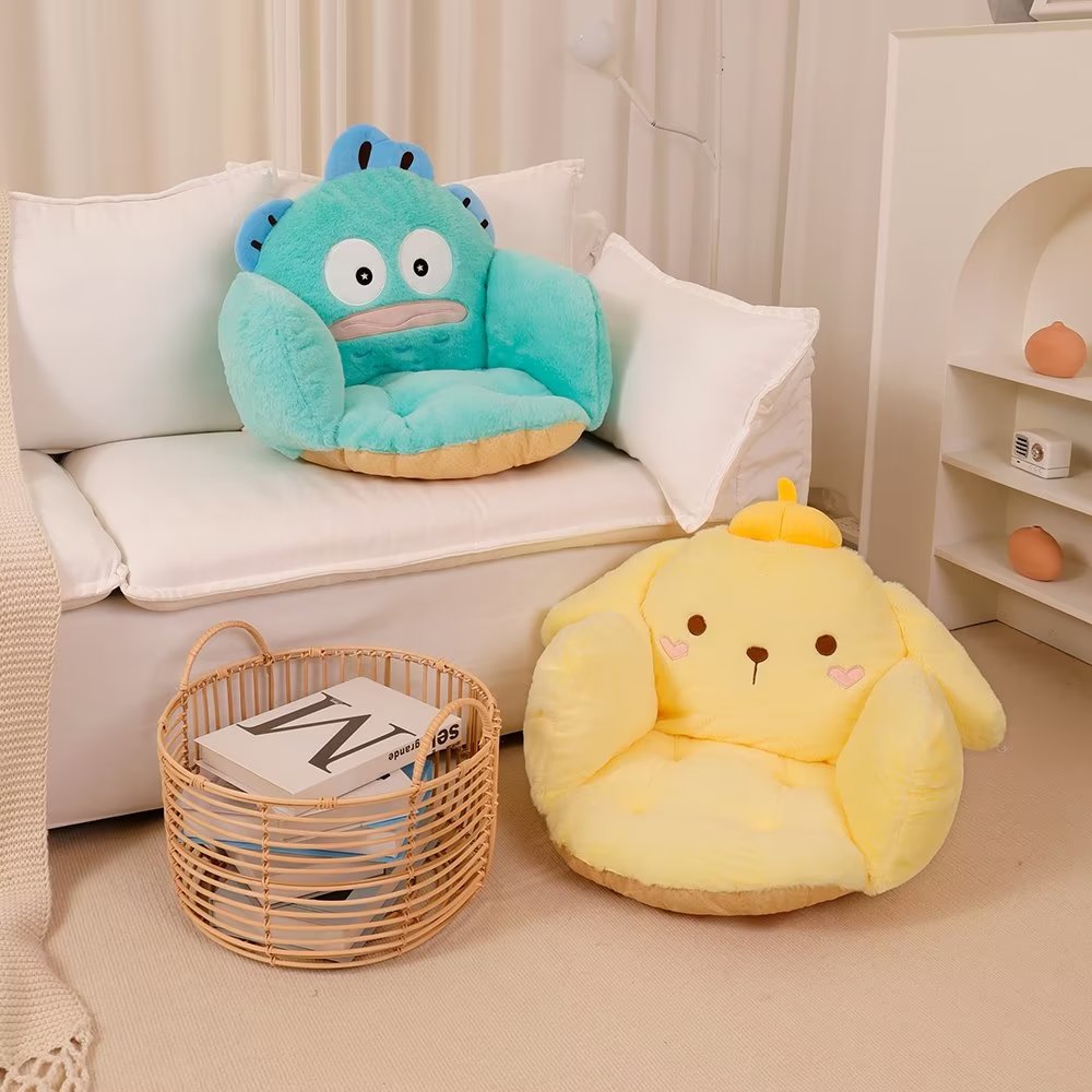 Sanrio süß meine Melodie Sitzkissen Pom Pom Purin Sitzkissen für Stuhl warmen Hintern Hangyodon Rücken kissen rutsch feste Wohnkultur