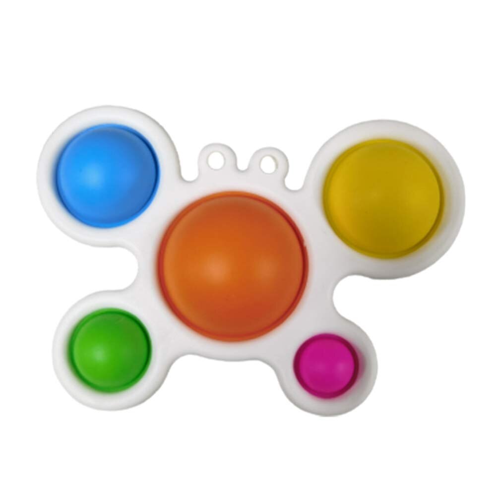 Infants Age 6 MonthsToddler Baby Sensory Toys Double-Sided Flip Butterfly Simple Dimple Fidget Toys Learning Fidget Board: 01