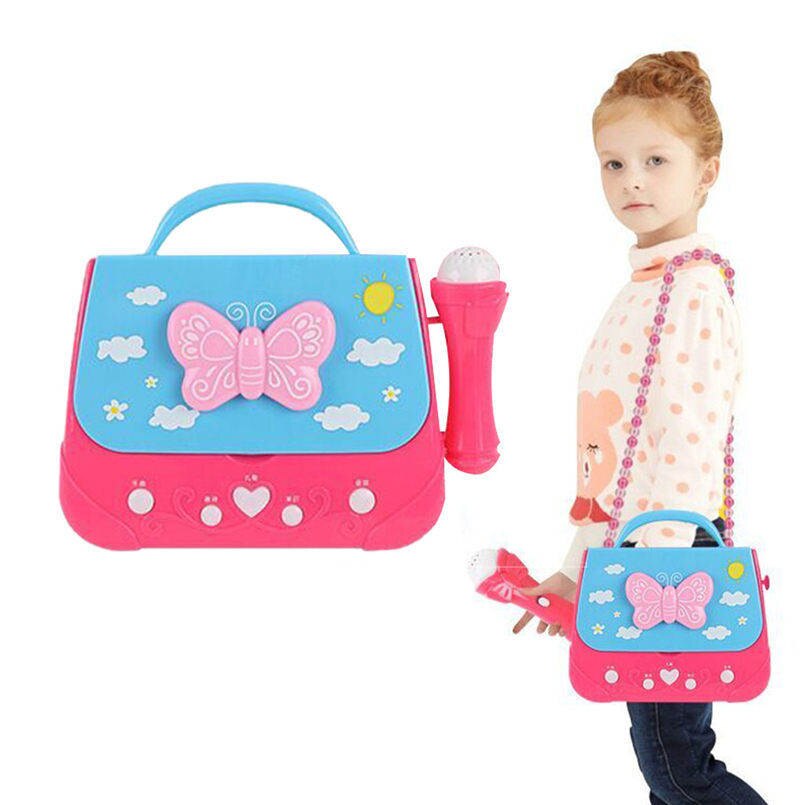 Battery Operated Portable Singing Machine With Adorable Sing-Along Boom Box Toys For Girls As Musical 20