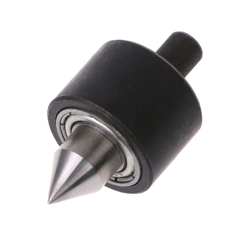 1pc live center head för svarvmaskin roterande center 6mm shank diy tillbehör för mini svarv