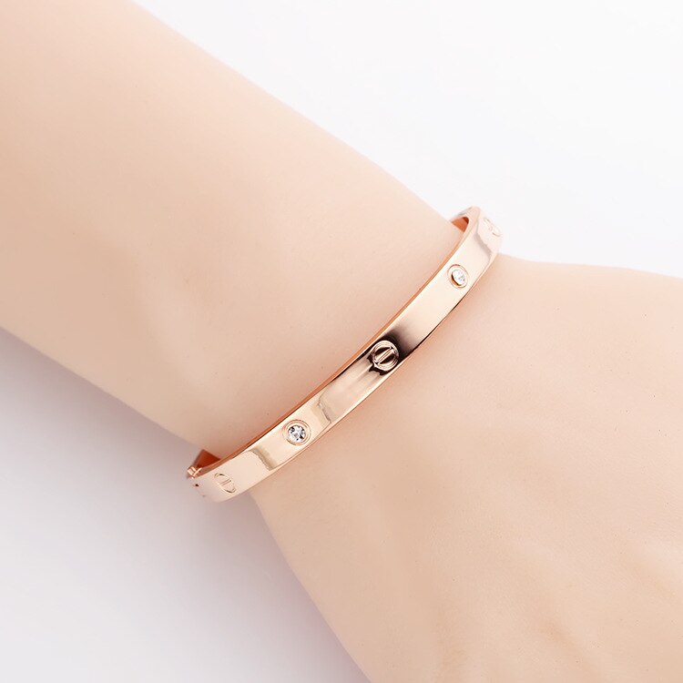 Fshion moderna smycken med rosa guld litet fräscht armband för studentpar flickvänner armband armband