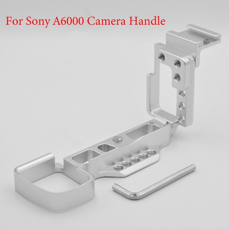 För sony  a6000 mini singelkamera, snabbkoppling l-platta med skofäste, vertikalt grepp, hållare för handgrepp