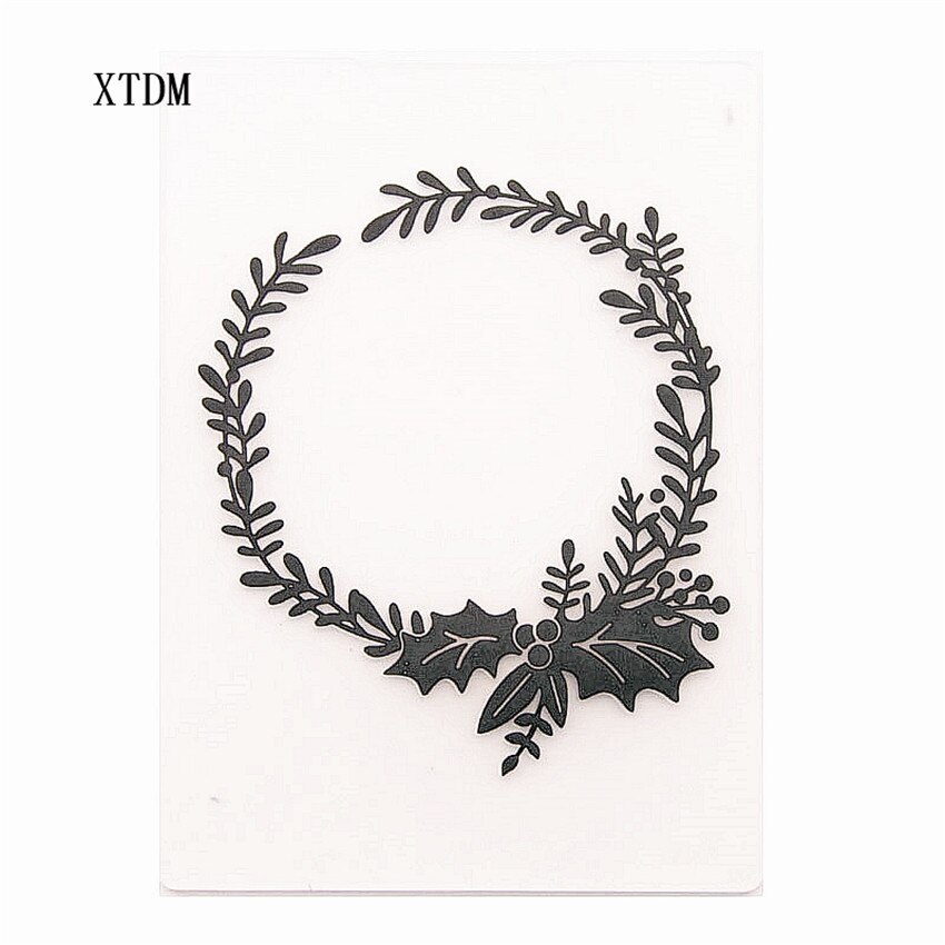 plastic Easter wreath craft card making paper card album wedding decoration clip Embossing folders