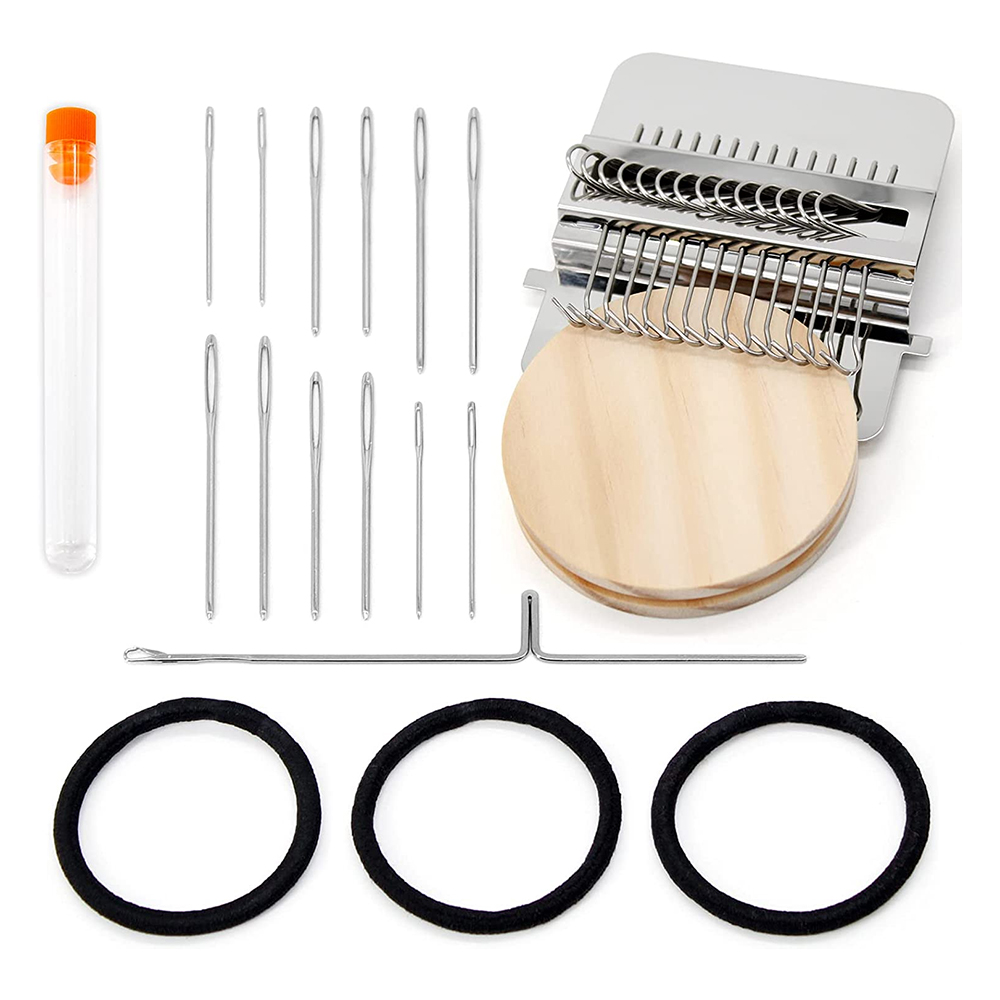 뜨개실 Crochet Mini Knitting Machine Small Loom Machine Tools Easy To Carry Small Loom Household Knitting Machine For Mending Socks