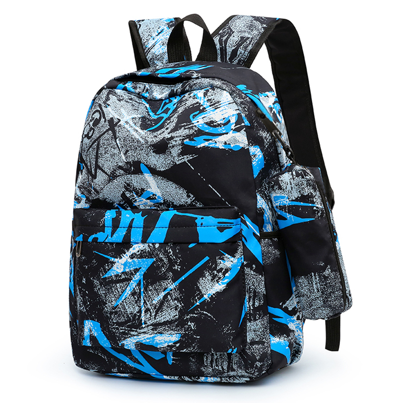 Boy's backpack is large-capacity, stylish and handsome, with dual shoulder straps.