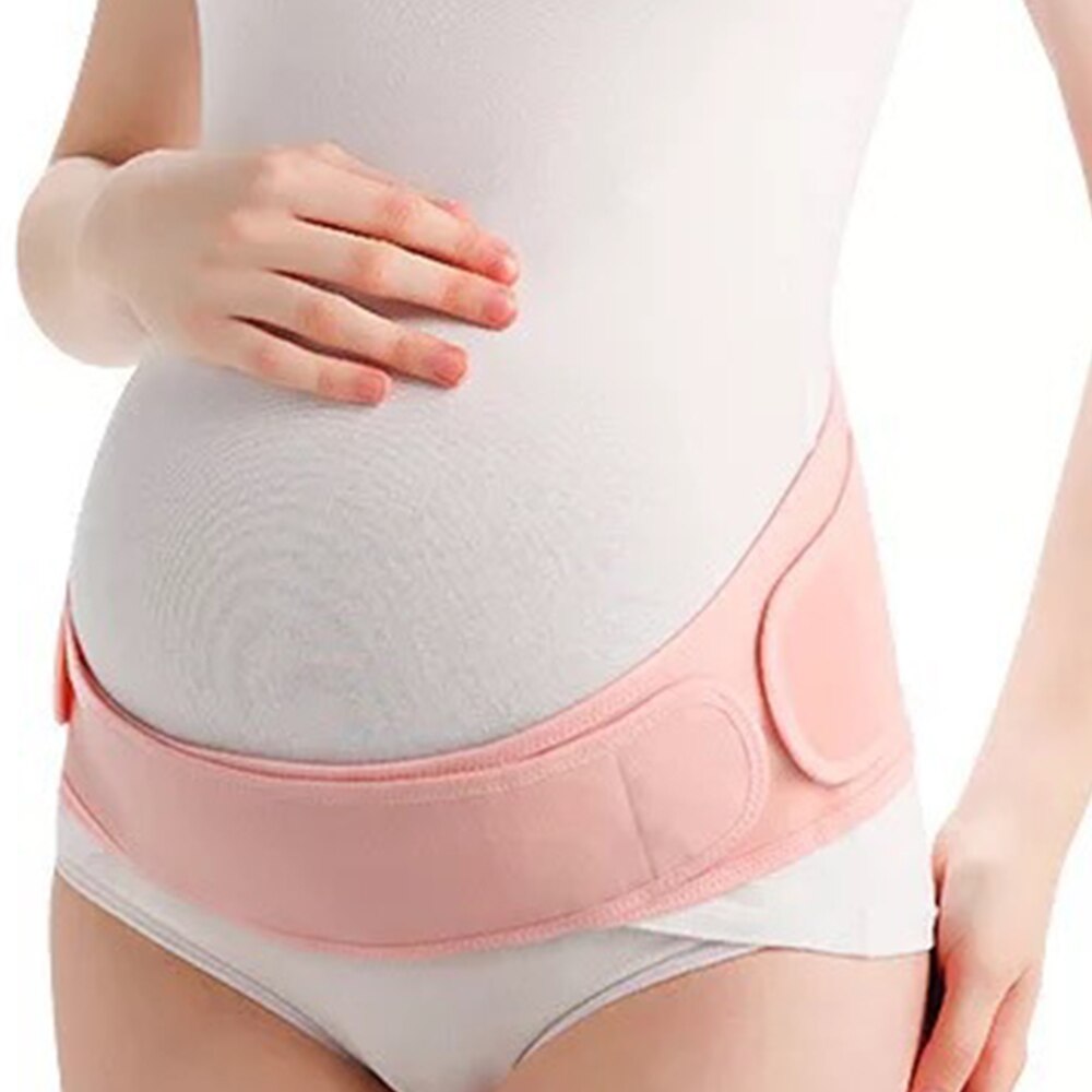 2 In 1 Zwangere Riemen Moederschap Buik Riem Taille Zorg Buik Ondersteuning Belly Band Back Brace Protector Zwangere Moederschap Kleding: Xl / Pink