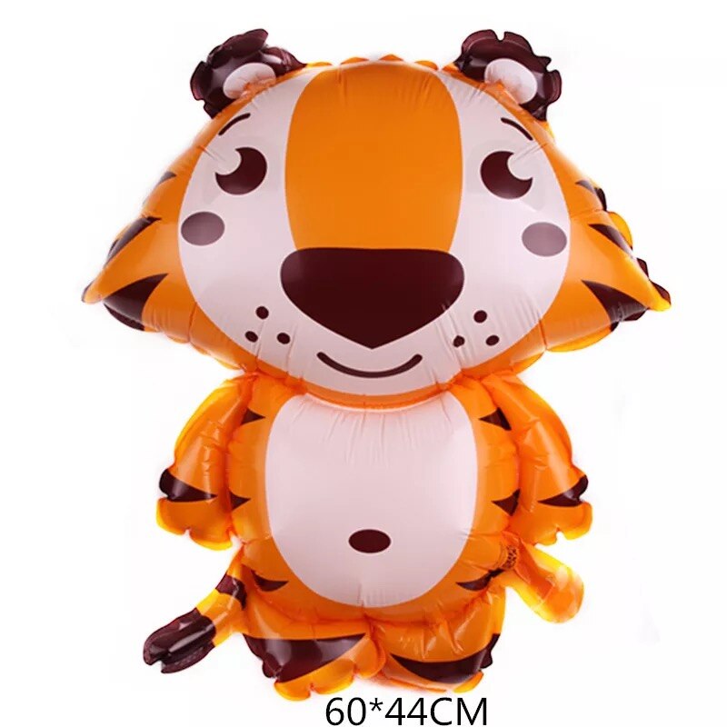 Cartoon Animal Foil Balloons squirrel Ballon Fox flamingos Air balloon Birthday party decorations Kids hedgehog Inflatable toys: tiger