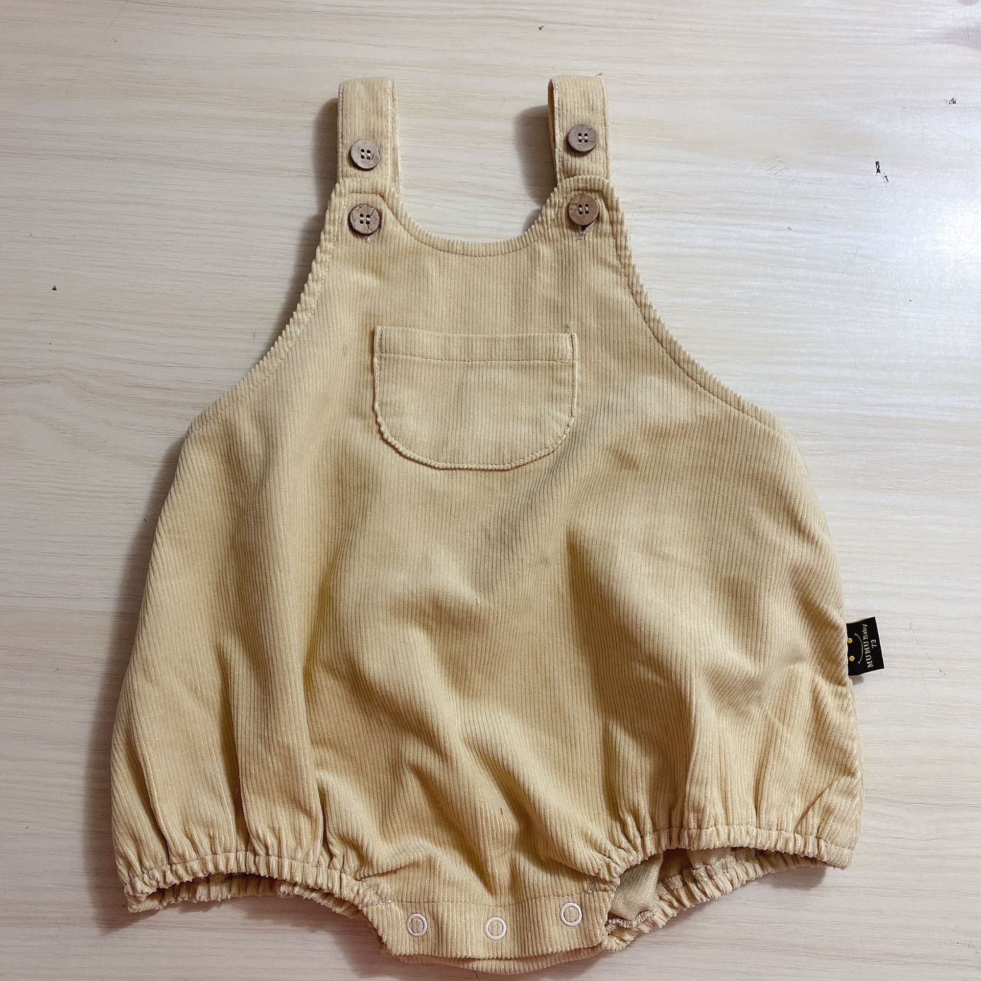 Herfst Baby Jongens Meisjes Kleding Set Baby Lange Mouw Geborduurde Bodysuit En Peuter Corduroy Overalls Jumpsuit Baby Outfits: HY118Overalls1 / 9m