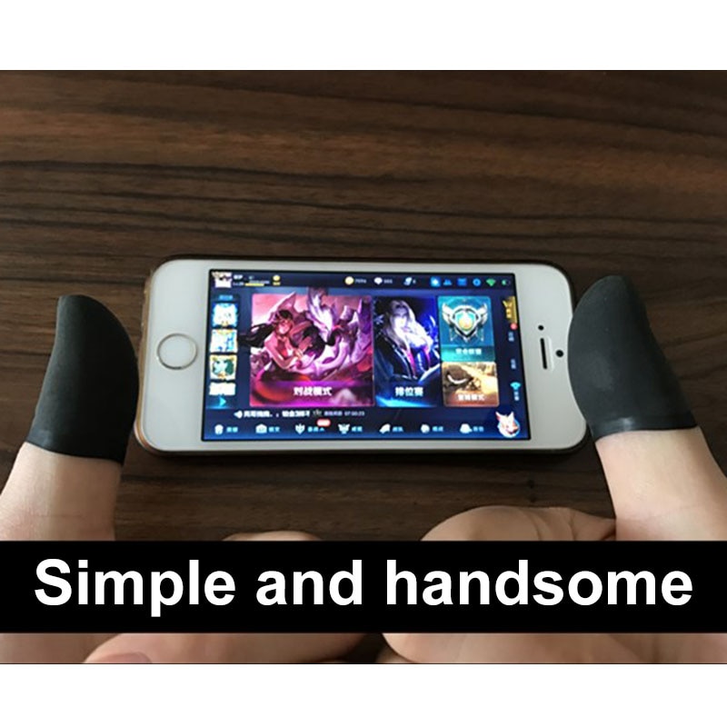 10Pcs Mobiele Vinger Mouw Touch Screen Game Controller Transpiratie Handschoenen Voor Telefoon Gaming Telefoon