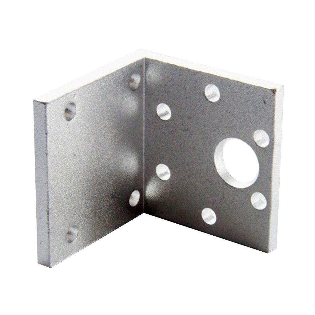 Silver 37mm DC Gear Motors Mounting Bracket, L-shape Fixed Seat, Gear Reduction Motor Holder