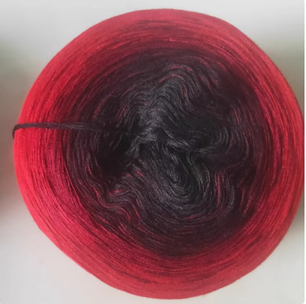 300g Rainbow Gradient Color Cake Yarn Organic Cotton Blend Yarn Segmented splicing line DIY Scarf Shawl Skirt Wool Yarn Crochet: Lavender