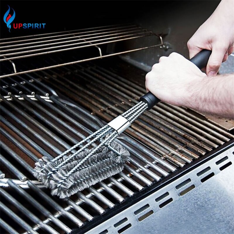 Upspirit-Parrilla de alambre de 18 pulgadas, cepillo para parrilla, raspador de limpieza para parrilla, cepillos para parrillas, limpiador, accesorios para barbacoa, herramientas de cocina