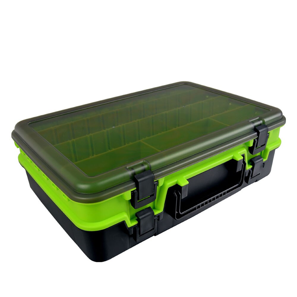 Large-Capacity Double-Layer Fishing Tackle Box Multifunctional Carp Fishing Accessory Storage Box Portable Fishing Bait Box: 7