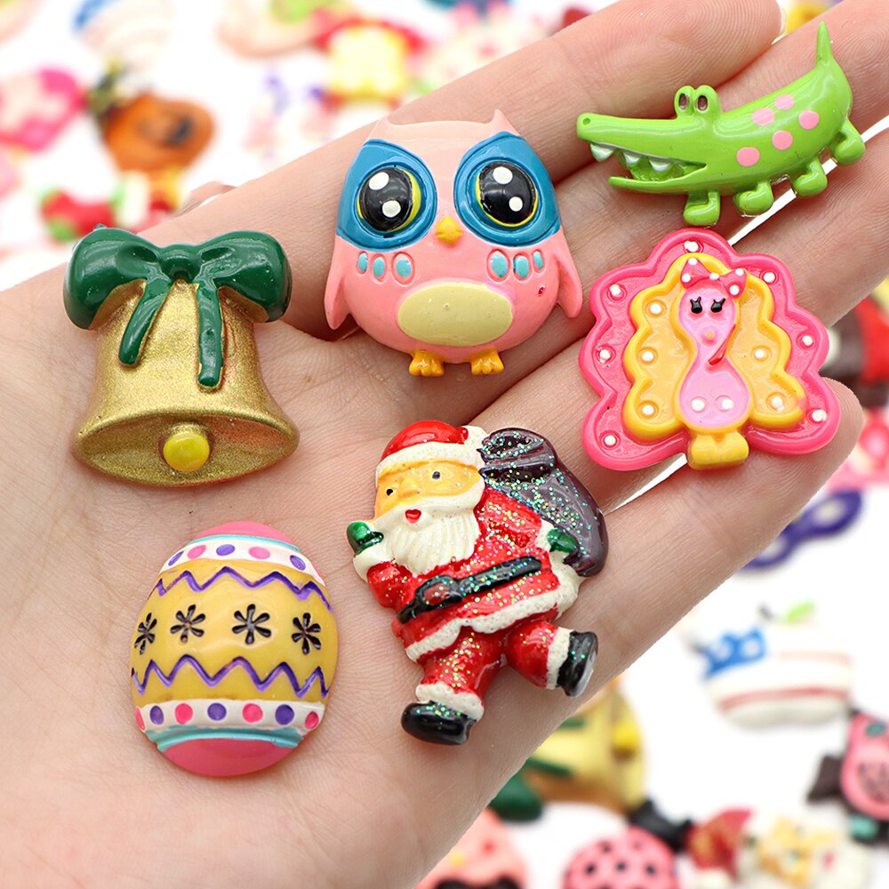 Accesorios David 20 unids/set, accesorios de resina 3D al azar, suministros para manualidades DIY Decoración Juguetes, 1Yc11155