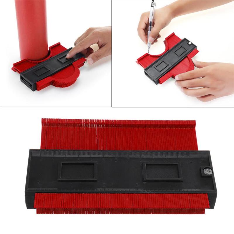5 Inch Plastic Gauge Contour Profile Copy Gauge Duplicator Standard12cm Wood Marking Tool Tiling Laminate Tiles General Tool
