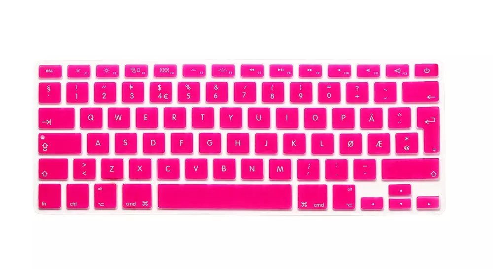 Norwegian Silicone Euro EU Keyboard Silicone Keyboard Cover For Apple macbook Air Pro Retina 13 15 17 For Mac Book Laptop Skin: Rose