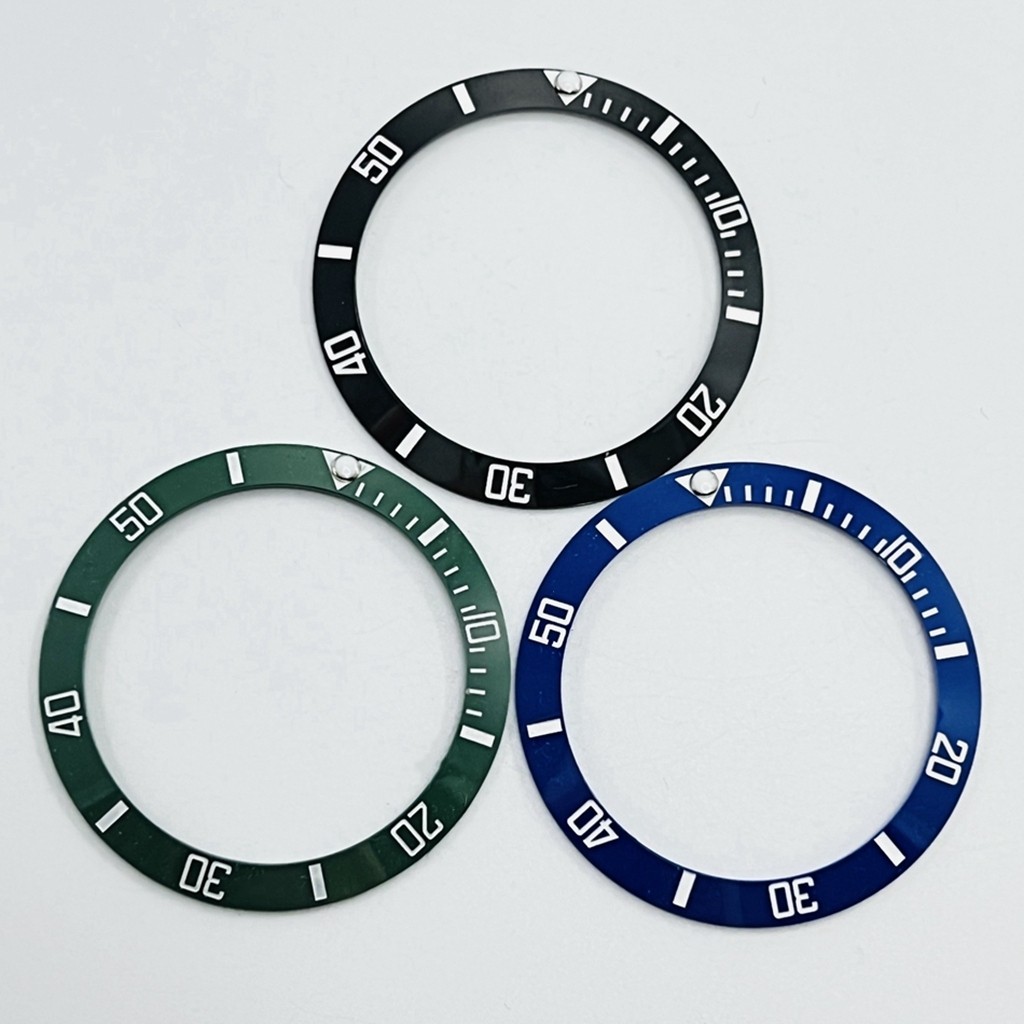 38mm GMT sub Keramik Lünette Schräge Taucheruhr Einsatz Uhr Ersetzen Zifferblatt Uhr Lünette Einsätze Ring